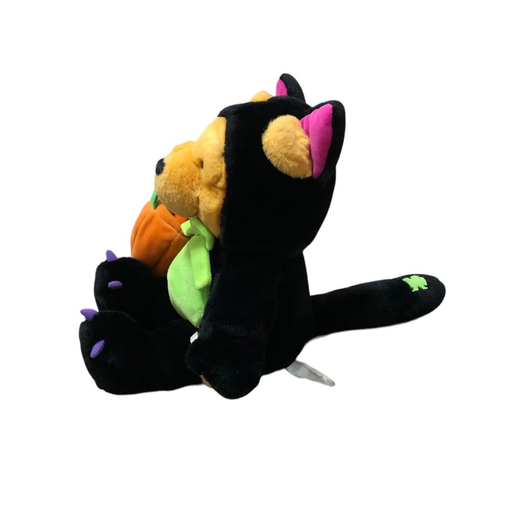Disney Winnie The Pooh Halloween Black Cat Costume Trick-Or-Treat 14" Plush Toy - Picture 2 of 6